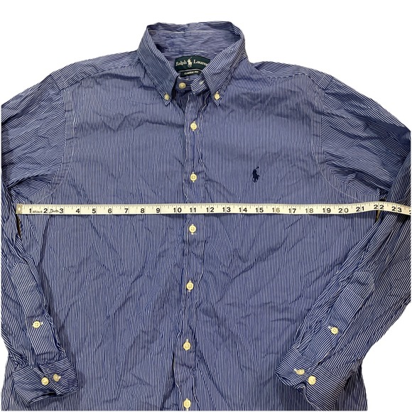 Polo Ralph Lauren Button Down Long Sleeve Blue L Classic Fit - Picture 3 of 6